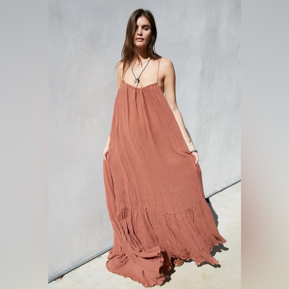 Jen's Pirate Booty Terracotta Maxi Dress